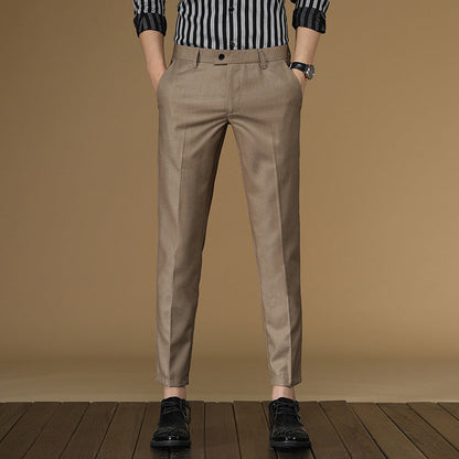 Herren Anzughose Slim Fit mit feiner Struktur