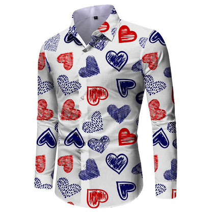 Herren Langarmhemd Karomuster Elegantes Design