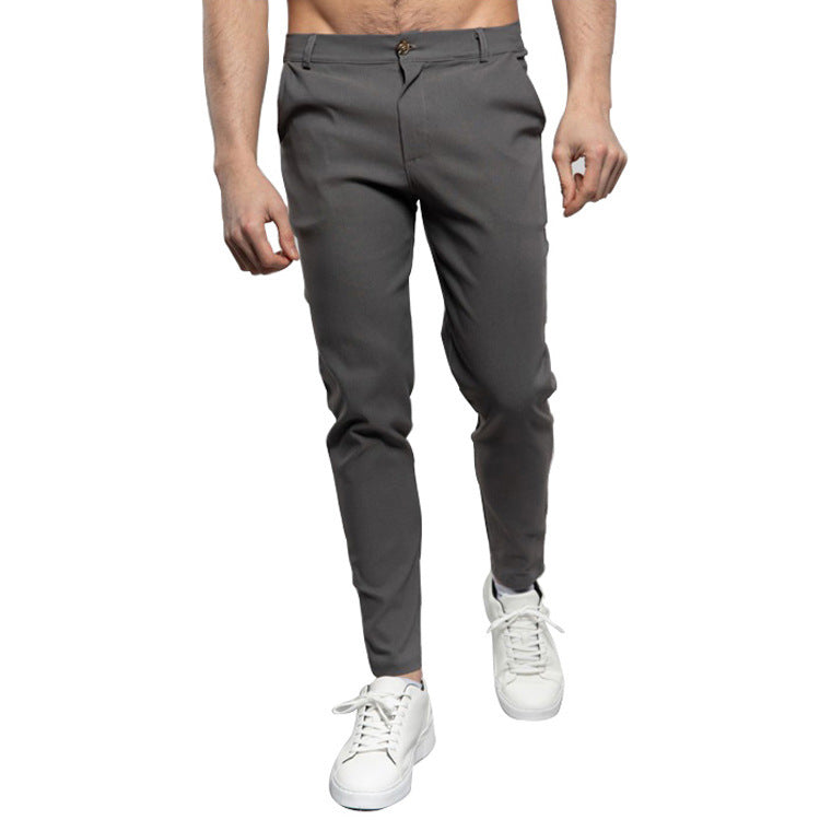 Herren Anzughose Schmal Slim Fit Hochwertig