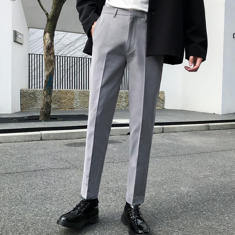 Elegante Herren Anzughose Schwarz Modern
