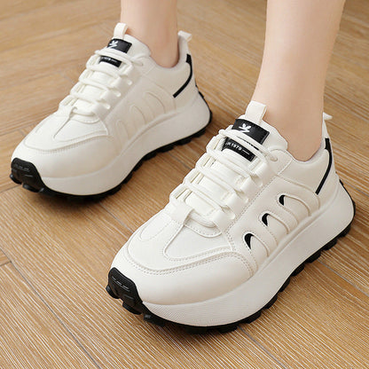 Damen Sneaker Sportlich Laufsohle Weich