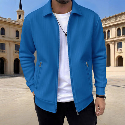 Herren Strickjacke Modern mit Reißverschlusstaschen Trendig