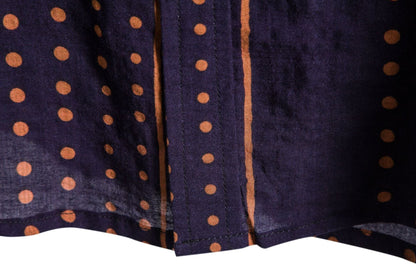 Herren Kurzarmhemd Modern Punkt Streifen Muster Trendy