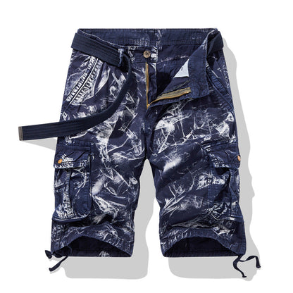 Herren Cargo Shorts Elastisch Bequem Mit Vielen Taschen