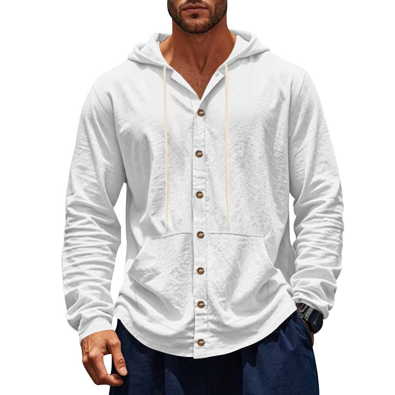 Herren Luxus-Kapuzenhemd mit Knopfleiste und praktischen Taschen BerlinGlamour ist ein eleganter und stylisher Onlineshop, der eine Vielzahl von Luxus- und Glamour-Produ