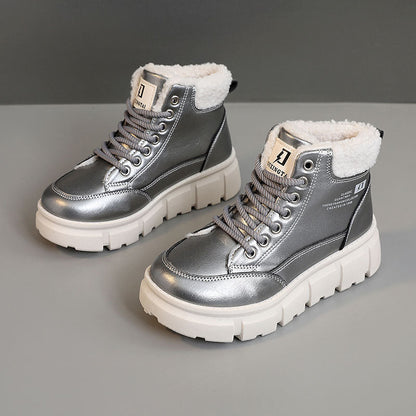 Damen Winterstiefel High-Top Isoliert Rutschfest