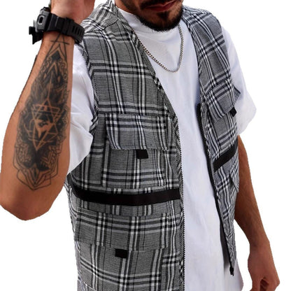 Herren Weste Funktionell mit vielen Taschen Modern
