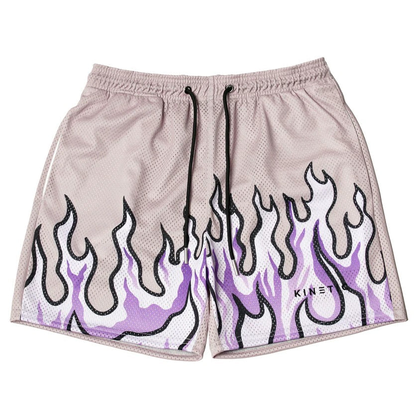 Männer Sport Shorts Flamme Stickerei Trendy