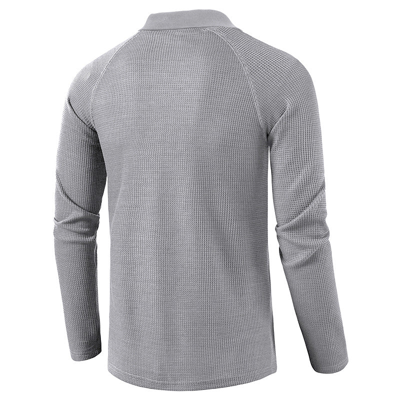 Herren Poloshirt Langarm Modern Berlin Stil