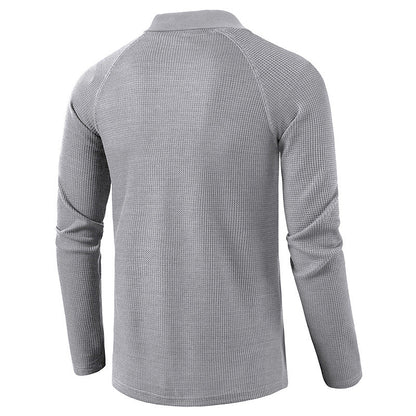 Herren Poloshirt Langarm Modern Berlin Stil