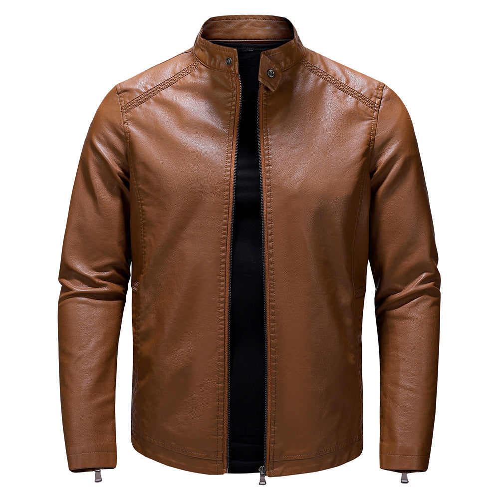 Herren Lederjacke Modern Casual Stil Schwarz - BerlinGlamour