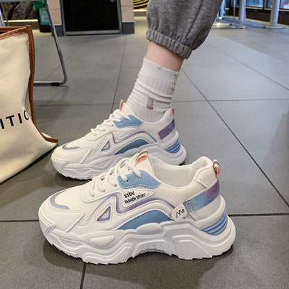 Damen Sneaker Sportlich Atmungsaktiv mit Rutschfester Sohle