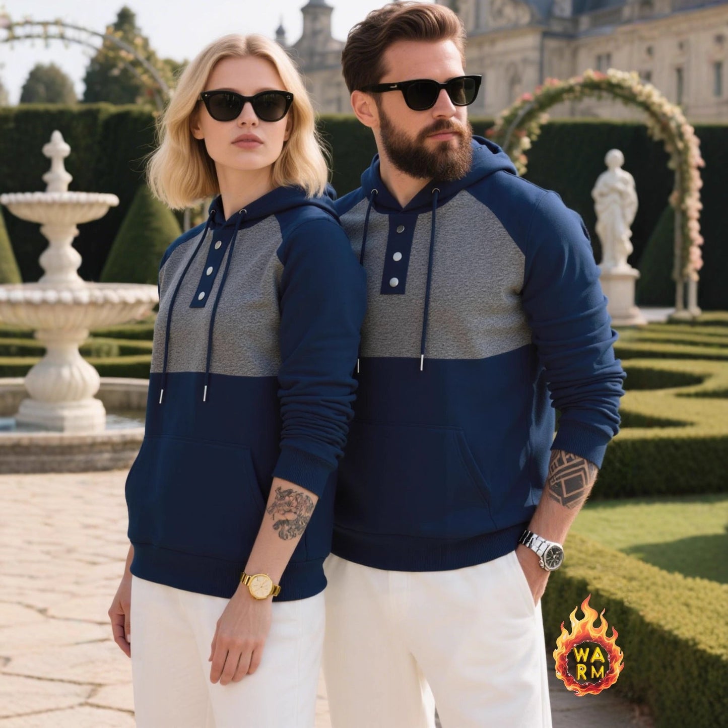 Modischer Herren Kapuzenpullover Berlin Style