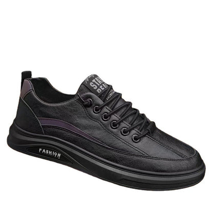 Damen Sneaker Sportlich Leder Sohle Stoßdämpfend