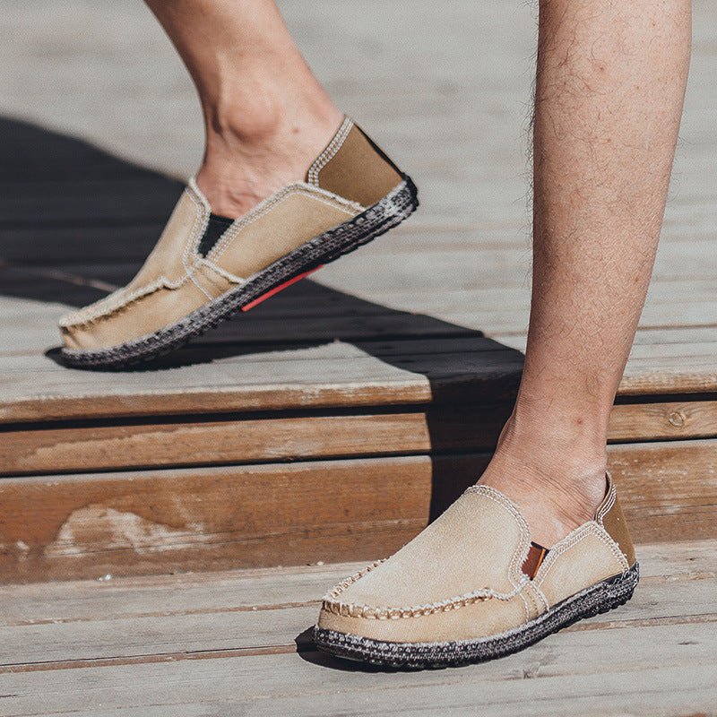 Damen Slip-On Schuhe Denim Blau Bequem - BerlinGlamour