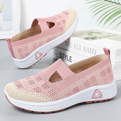 Damen Sneaker Leicht Atmungsaktiv Slip-On bequem