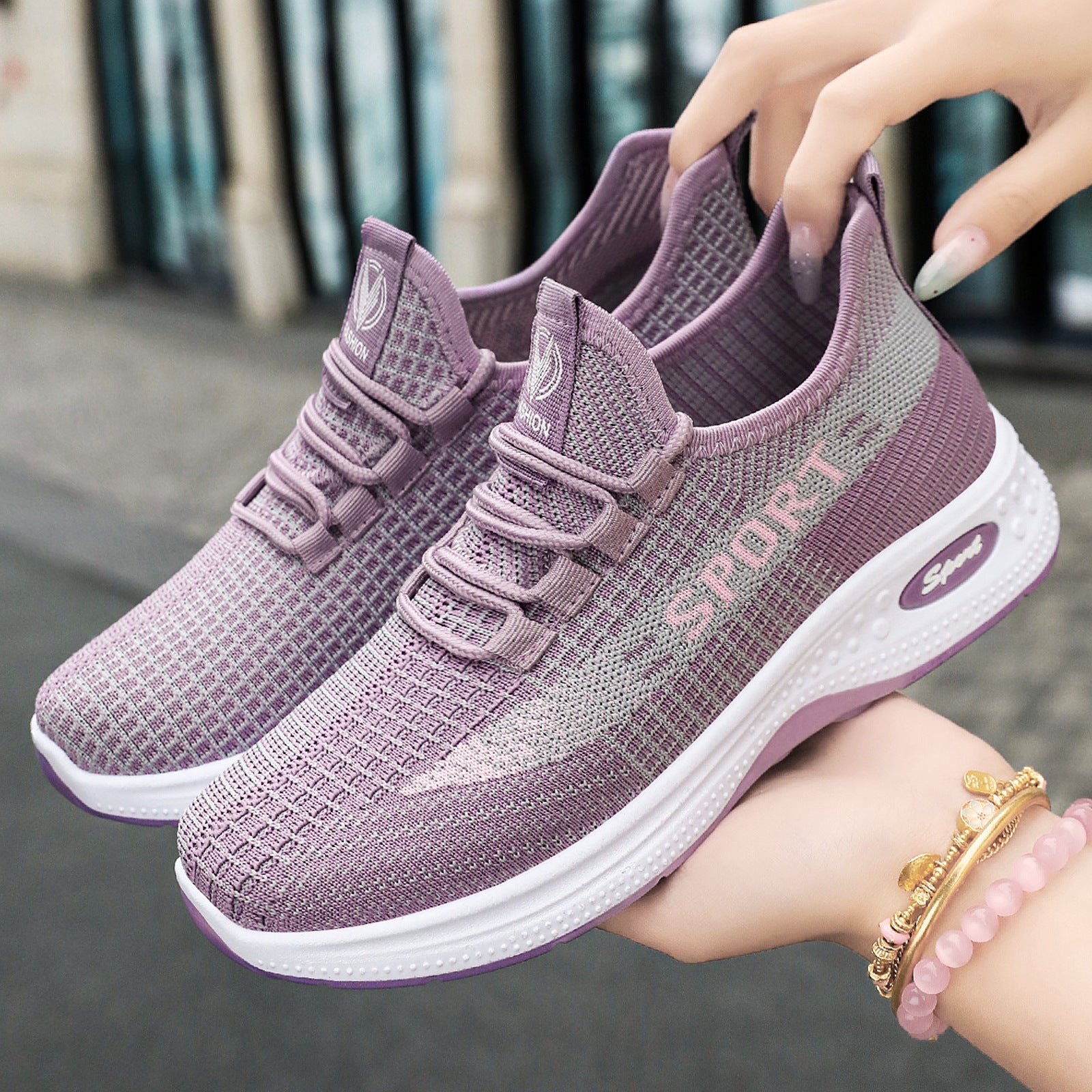 Damen Sport-Sneaker Atmungsaktiv Flexibel Weich - BerlinGlamour