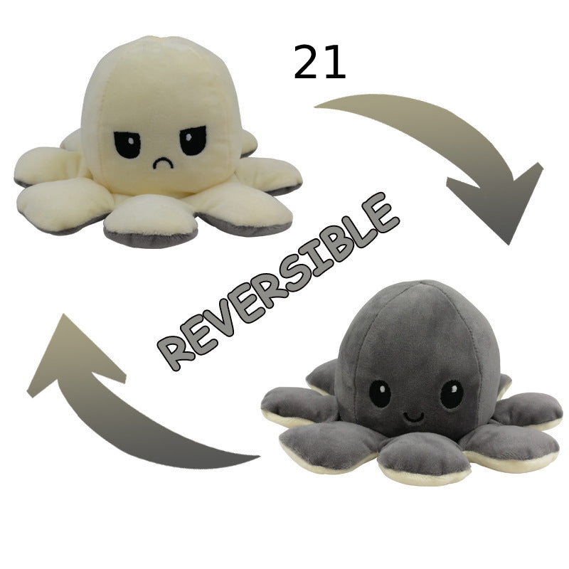 Reversibler Plüsch Octopus Kuscheltier Einzigartig