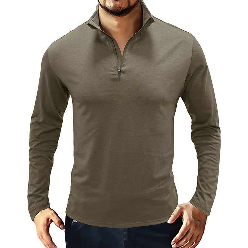 Herren Funktionsshirt mit Kragen und Reißverschluss Sportlich