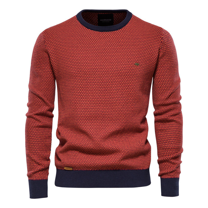 Herren Pullover Wabenmuster Modern Bequem