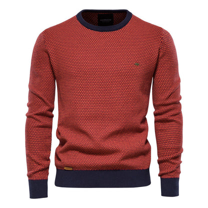 Herren Pullover Wabenmuster Modern Bequem