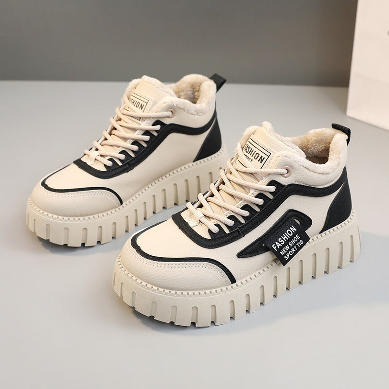Damen Sneaker Chunky Weich Bequem Robust