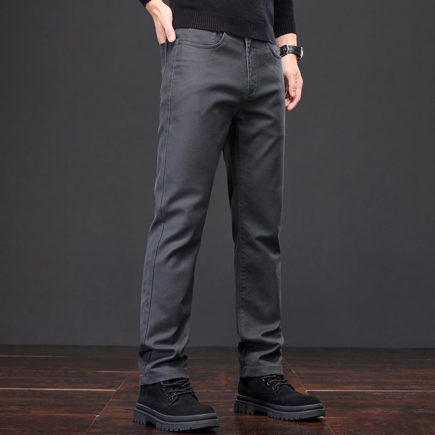 Herren Chino-Hose Elastisch Modern Bequem