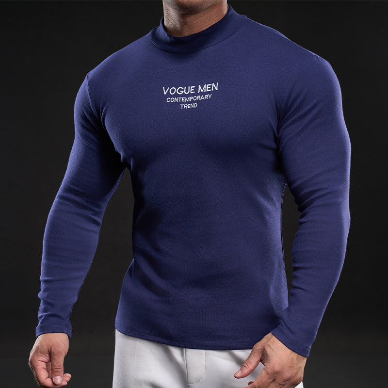 Herren Langarmshirt Elegantes Hochgeschlossenes Hemd - BerlinGlamour