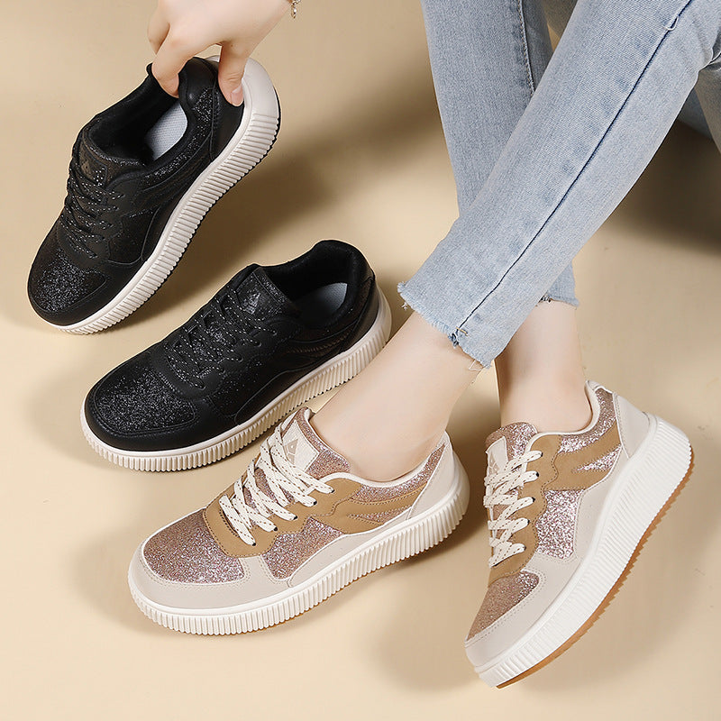 Damen Sneaker Weich Bequem Strukturiert - BerlinGlamour