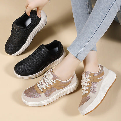 Damen Sneaker Weich Bequem Strukturiert - BerlinGlamour