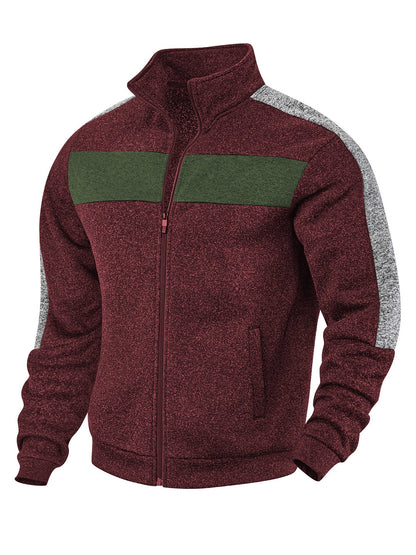 Herren Fleecejacke Sportlich Reflektierend Warm
