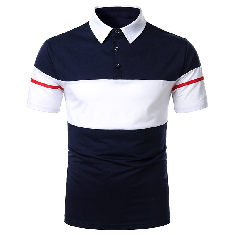 Herren Poloshirt Modern Streifenfashion Slimfit