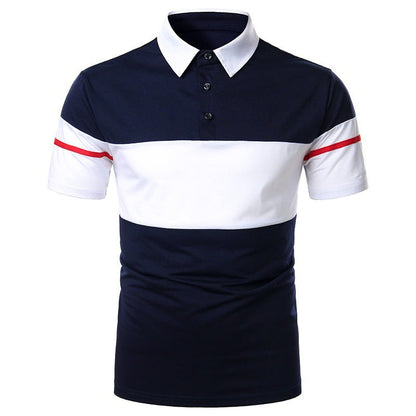 Herren Poloshirt Modern Streifenfashion Slimfit