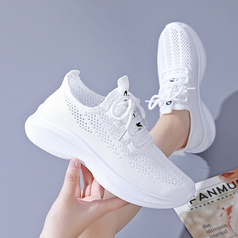 Damen Sneaker Sport Freizeit Mesh Atmungsaktiv Komfort