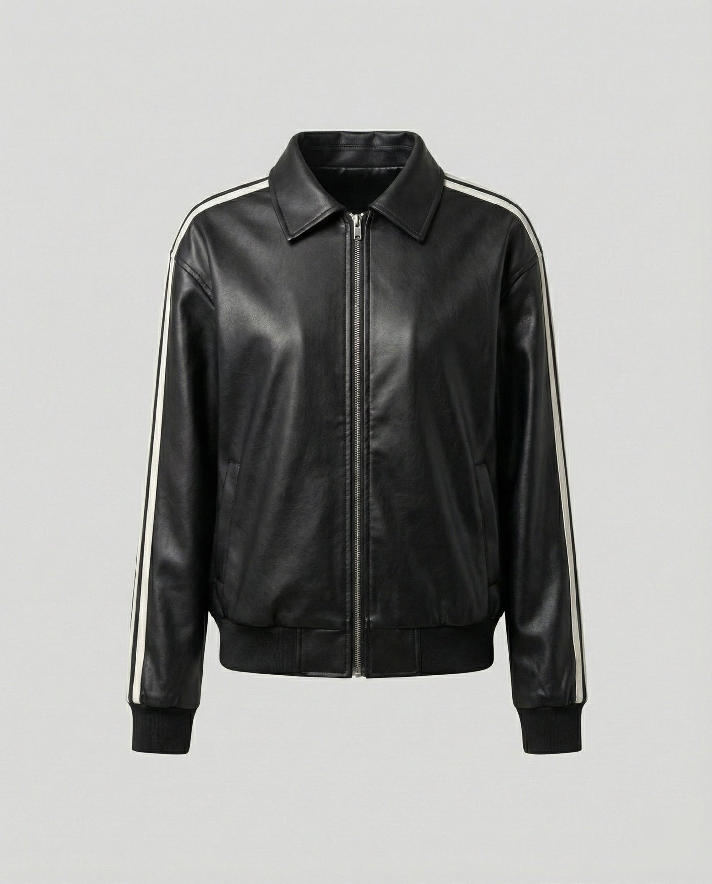 Damen Jacke Sportlich Elegant Weit Reißverschluss