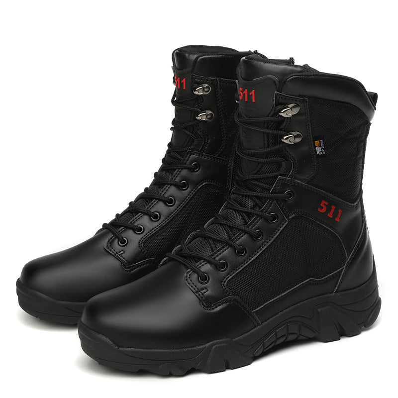 Herren Stiefel Tactical Militärstil Schwarz