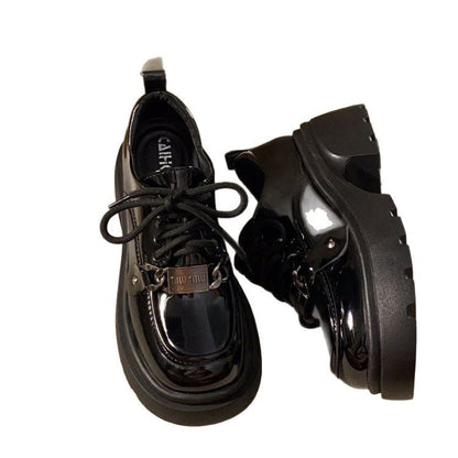 Damen Sneaker Chunky Glänzend Modisch