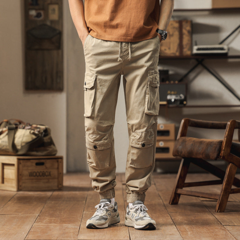 Herren Cargo-Hose Bequem Elastisch Reißverschluss