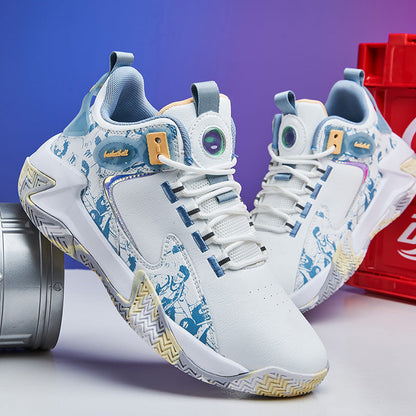 Damen Basketball Sneaker Stoßdämpfend Rutschfest Sportlich