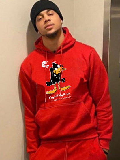 Männer Kapuzenpullover Cartoon Motiv Berlin Cool