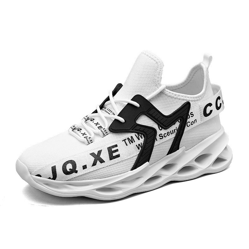 Damen Sneaker Leicht Luftig Sportschuhe Weißen Sohlen