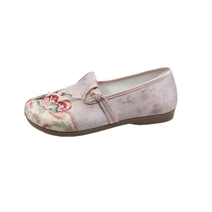 Damen Ballerinas Bequem Florale Stickerei Mode Schuhe