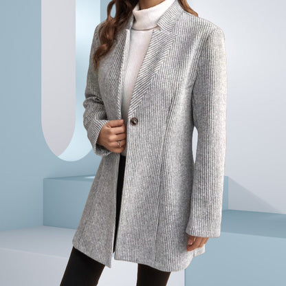 Damen Blazer Elegant Strukturieren Business Chic