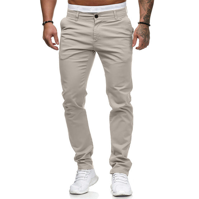 Herren Slim Fit Freizeithose Elastisch Komfortabel