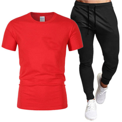 Herren Sportset T-Shirt und Jogginghose Sportlich Komfortabel
