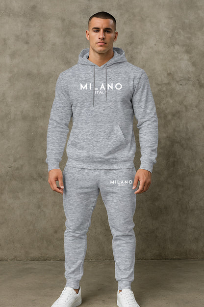 Herren Hoodie und Jogginghose Set mit stylishem Milano Print Berlin Style