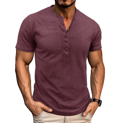 Frauen Bluse Rundhals Kurzarm Vintage Stil