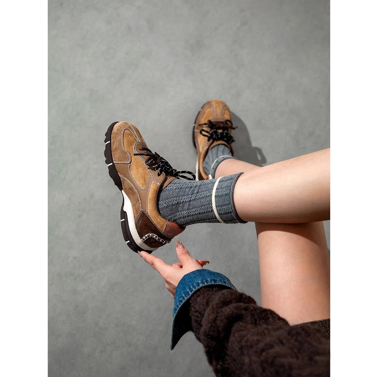 Damen Sneaker Sportlich Bequem Herausnehmbare Innensohle