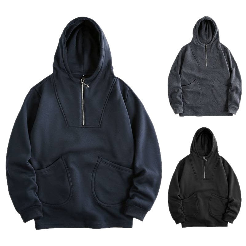 Herren Kapuzenpullover Modern Komfortabel Reißverschluss