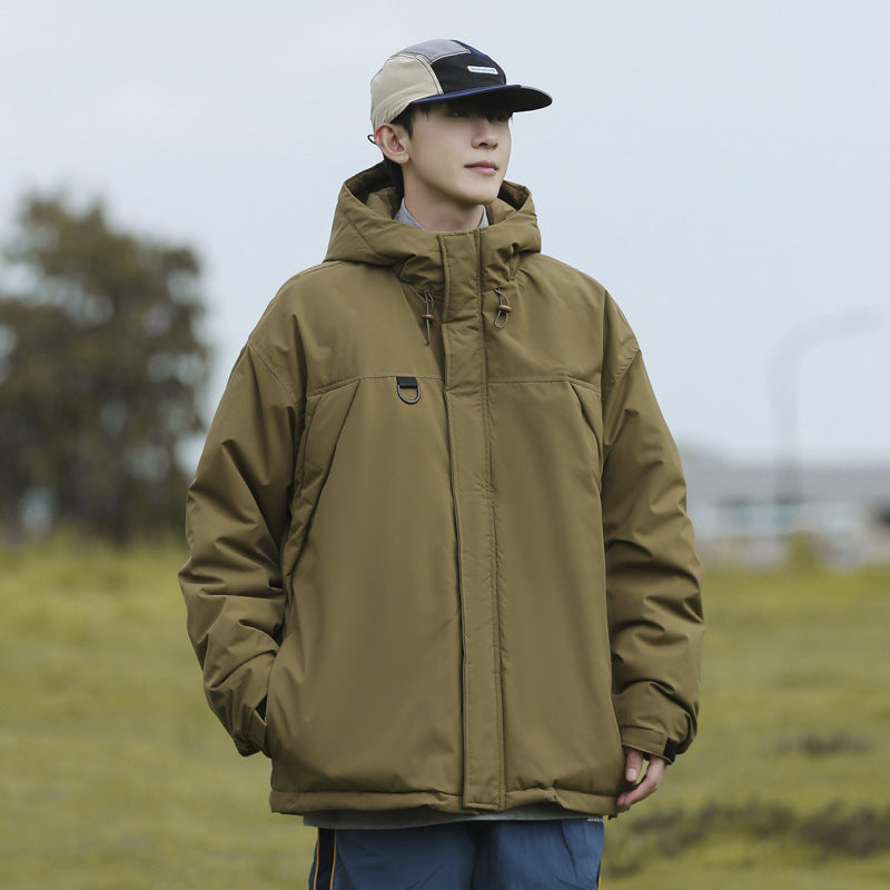 Herren Winterjacke Waterproof Verstellbarer Kragen Modern
